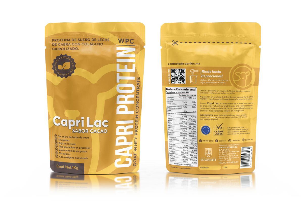 Capri Protein sabor Cacao con Colageno Hidrolizado