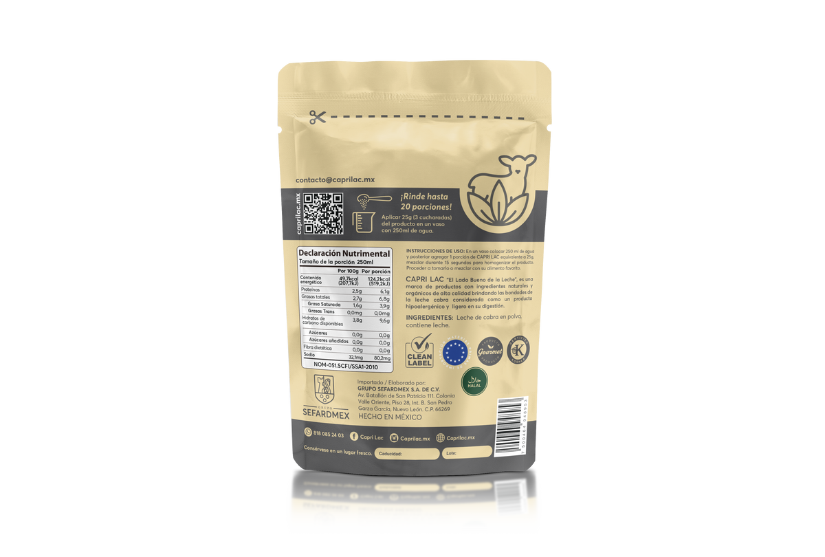 Leche Entera de Cabra en Polvo