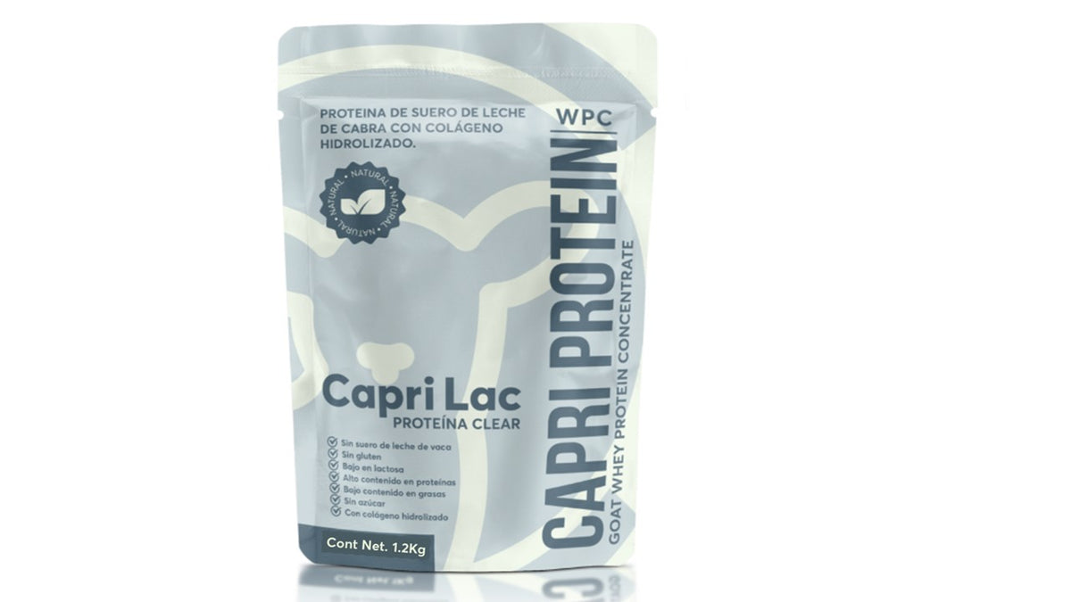Capri Protein Clear WPC de Suero de Leche de Cabra Sin Sabor.