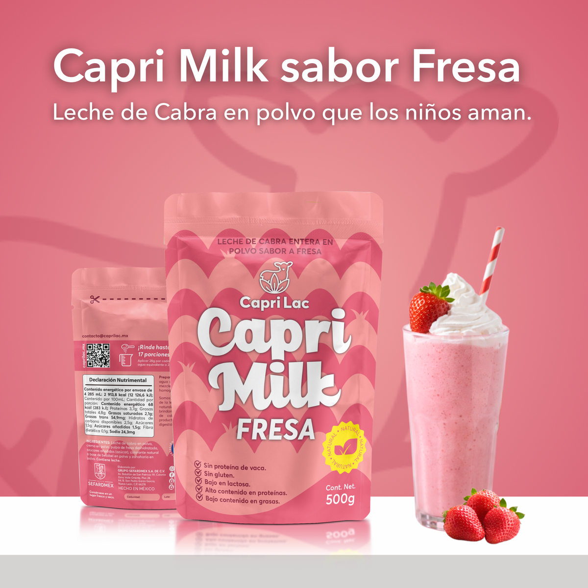 Capri Milk sabor Fresa
