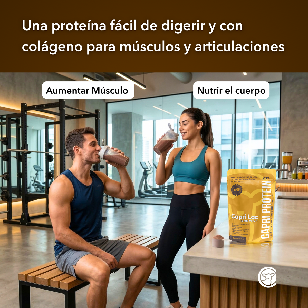Capri Protein sabor Cacao con Colageno Hidrolizado
