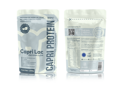 Capri Protein Clear WPC de Suero de Leche de Cabra Sin Sabor.