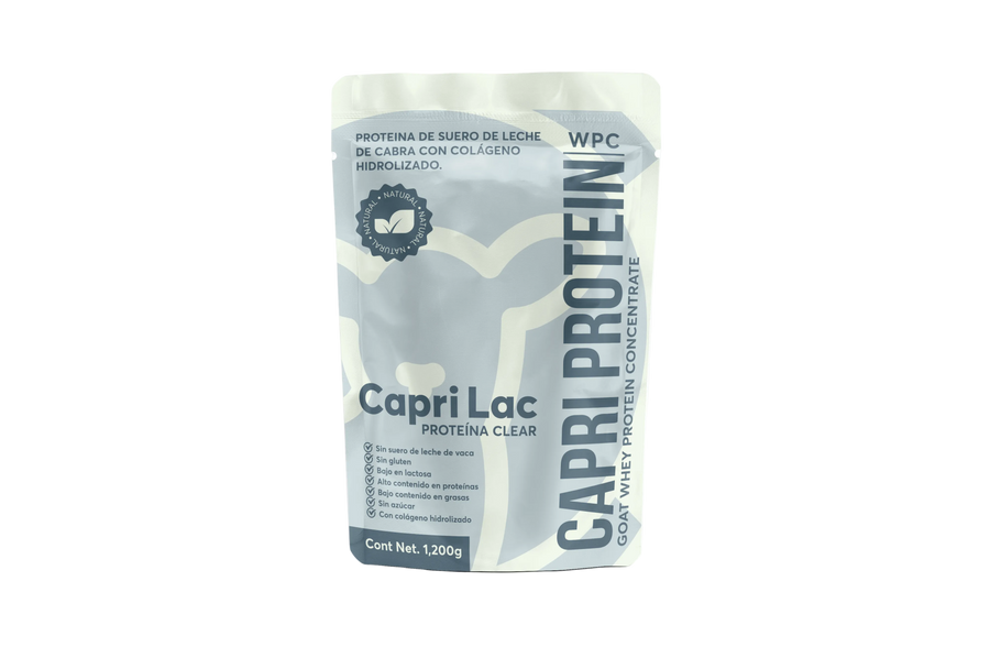 Capri Protein Clear WPC de Suero de Leche de Cabra Sin Sabor.